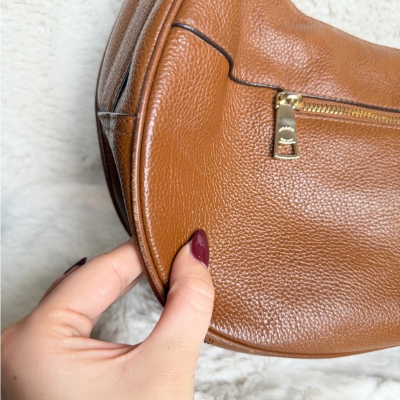 Coach East West Harley Hobo Bag Shoulder/Crossbody Strap Cognac Brown - Picture 3 of 12